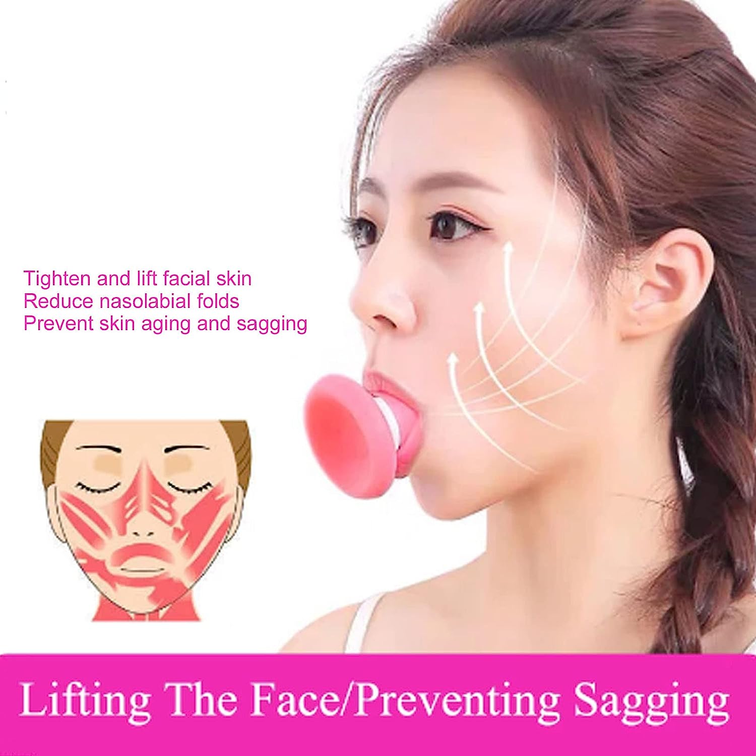 6104 Silicone Facial Jaw Exerciser Breathing Type Face Slimmer, Breathing Type Face Slimmer Face Lift Inhaling & Exhaling Tool, Look Younger and Healthier - Helps Reduce Stress and Cravings 6104 Silicone Facial Jaw Exerciser Breathing Type Face Slimmer, Breathing Type Face Slimmer Face Lift Inhaling & Exhaling Tool, Look Younger and Healthier - Helps Reduce Stress and Cravings
